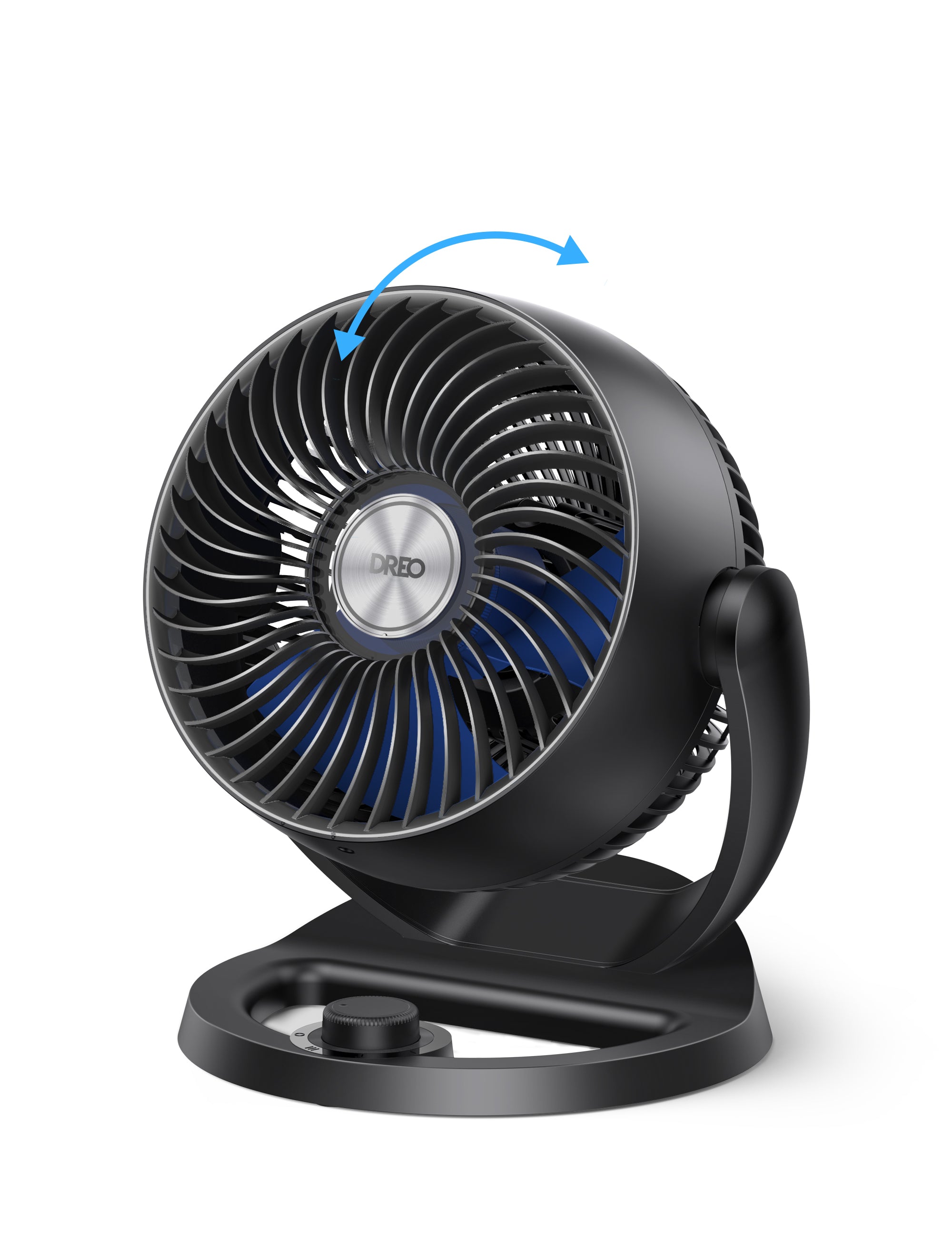 Dreo Table Fans for Home, Whole Room Air Circulator Fan, 70ft Powerful Airflow, 120° Adjustable Tilt, 28db Low Noise, 3 Speeds, 12" Quiet Small Desk Fan for Bedroom, Office