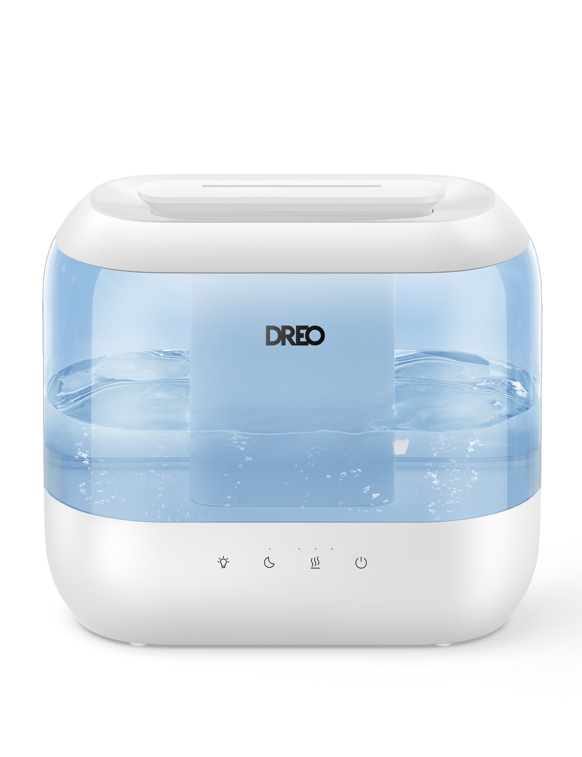 Dreo Humidifier for Bedroom, Quiet 4L Cool Mist Top-Fill Ultrasonic Humidifiers With Essential Oils, LED Display With Night Light, Touch Control, Auto Shut-Off, Blue