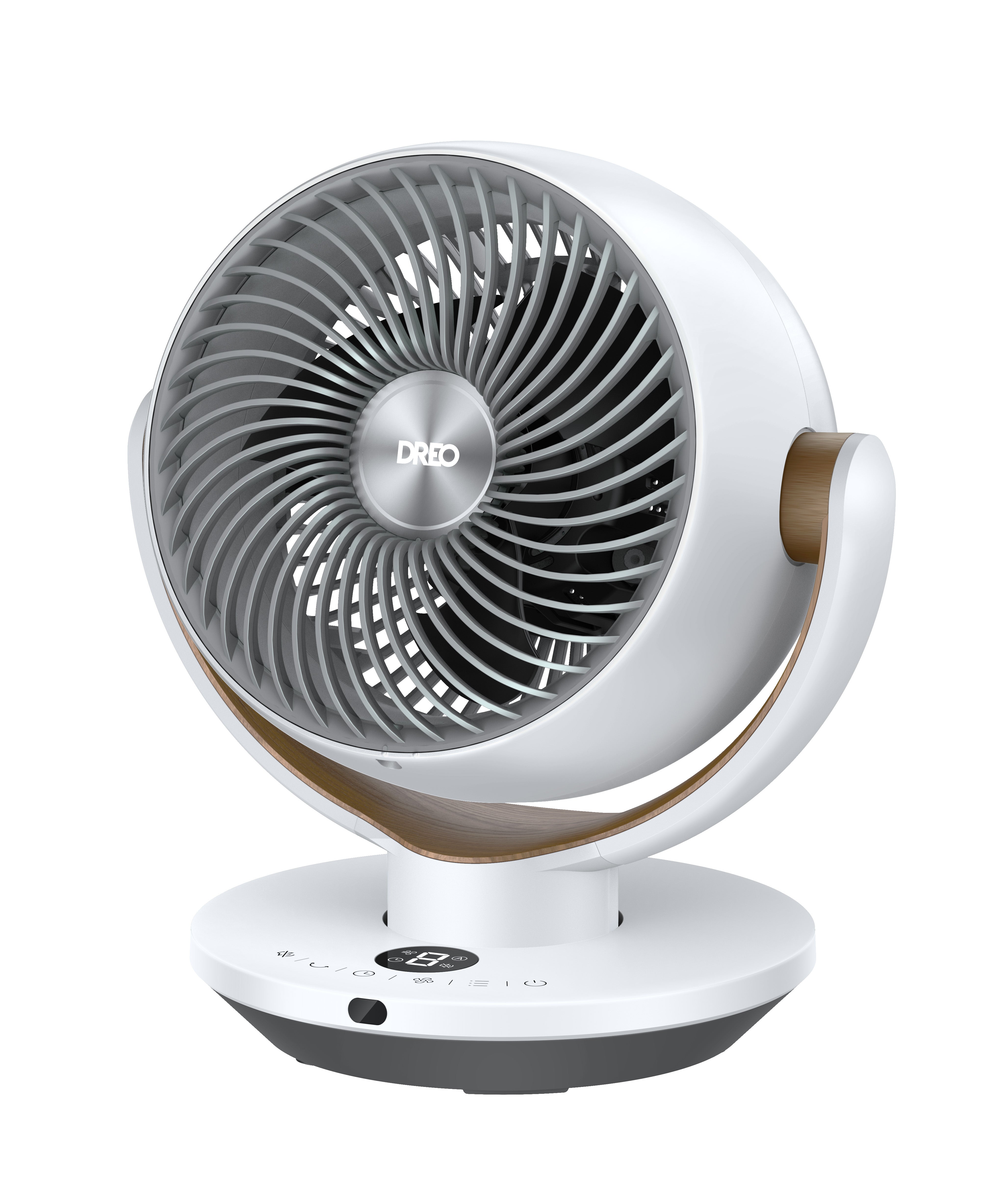 Dreo Fans for Home Bedroom, Table Air Circulator Fan for Whole Room, 6 Inch, 60ft Powerful Airflow, 120°+90° Oscillating Fans with Remote, 4 Speeds, 8H Timer, 2024 New Desk Fan for Office, Kitchen